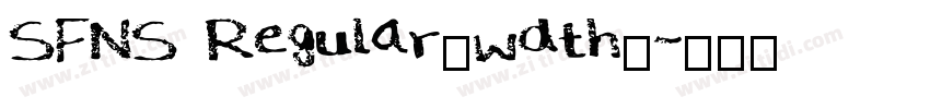 SFNS Regular_wdth_字体转换
